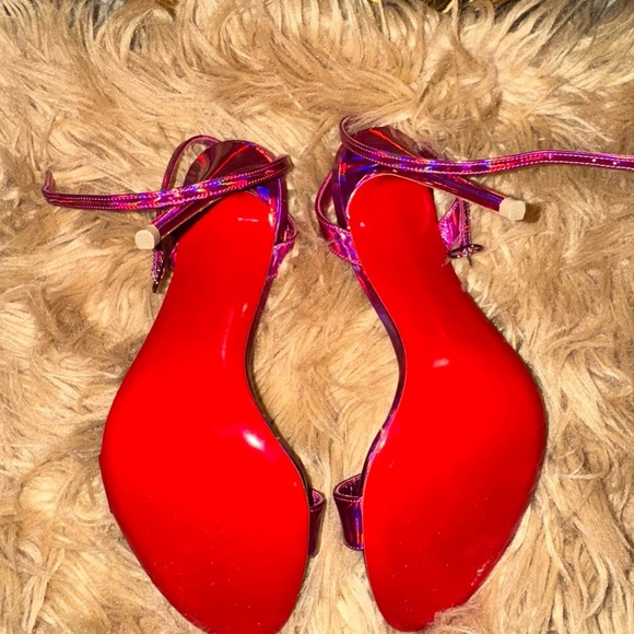 Christian Louboutin Iridescent Pink Heels - Picture 2 of 5